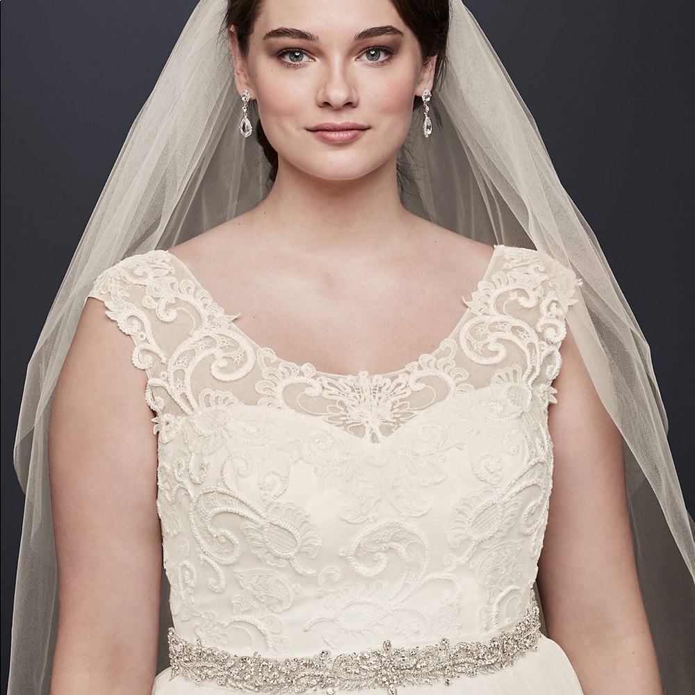 David’s bridal size 16w wedding dress